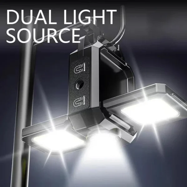 New Keychain Work Light: 5 Modes, 90° Foldable, 1000 Lumen Rechargeable Mini Flashlight with Bottle Opener Magnet